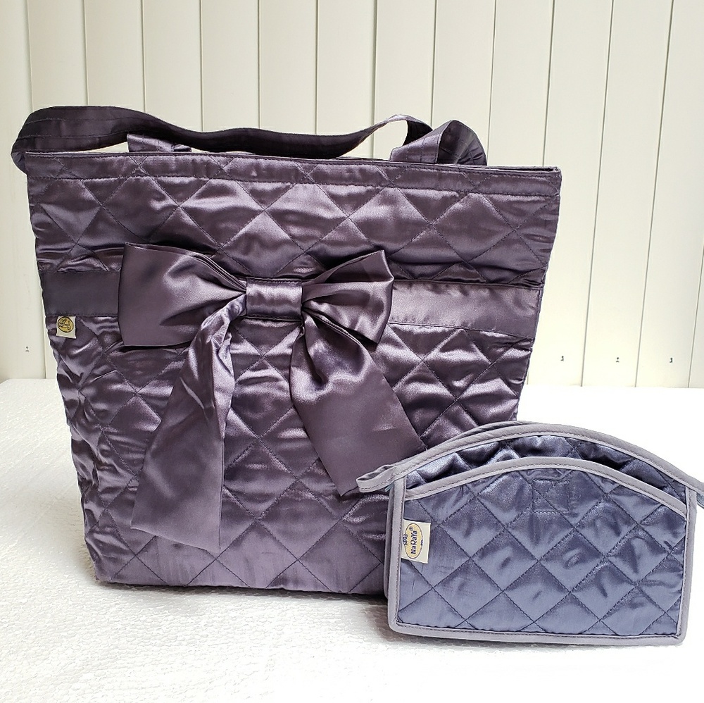 Nara Ya Satin Shopper Bag and Pouch
